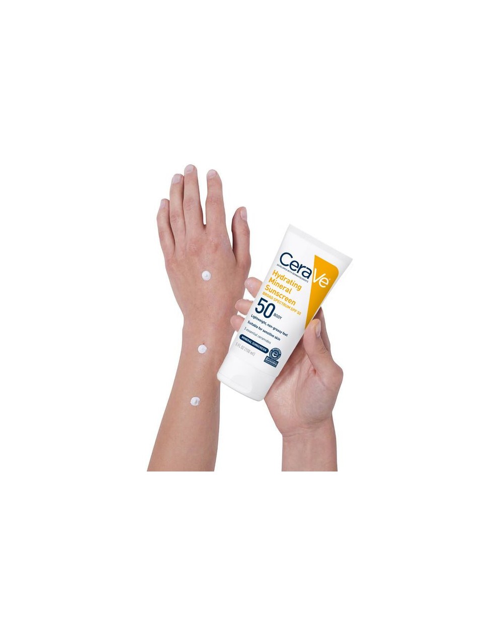 CeraVe Hydrating Mineral Sunscreen SPF 50 Body Lotion